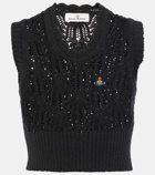 Vivienne Westwood Samantha open-knit wool crop top