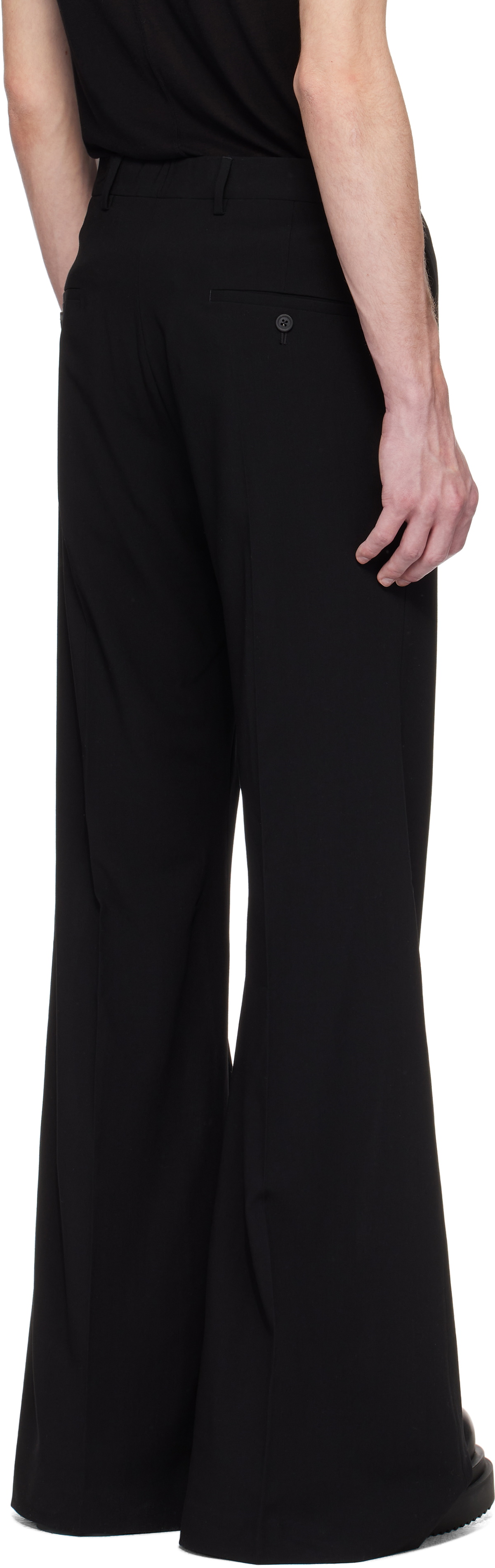 パンツ rick owens Wide Astaires Pants archive Rick Owens Black Hollywood Wide Astaires Trousers Rick Owens