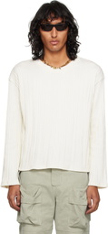 Tondolo Off-White Cotton Jersey Oversized T-shirt