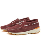 EasyMoc Men's Merrimack Boat Sneakers in Chanti Suede