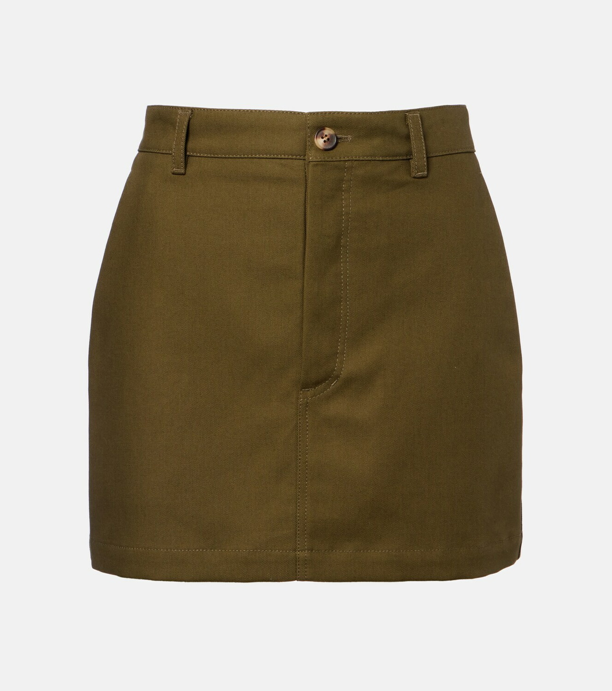 Wardrobe.NYC High-rise cotton miniskirt