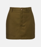 Wardrobe.NYC High-rise cotton miniskirt