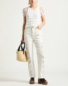 Anna Kosturova Womens Sweater in White