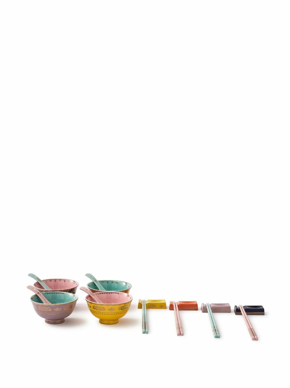 POLSPOTTEN Blue Grandpa Asian Bowl Set