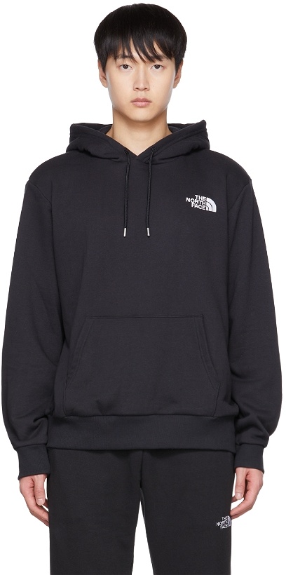 Photo: The North Face Black Embroidered Hoodie