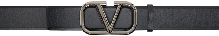 Photo: Valentino Garavani Black VLogo Belt