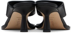 Aeyde Black Olenna Thong Heeled Sandals