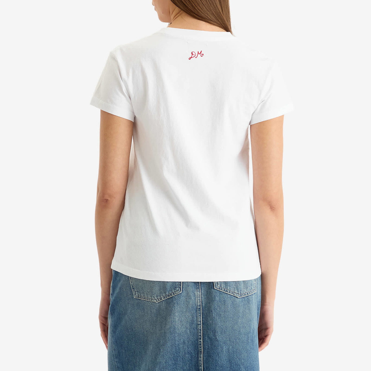 Damson Madder Women's Negroni Shrunken T-Shirt in White