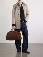 Bleu de Chauffe - Sac Voyage Leather-Trimmed Suede Weekend Bag