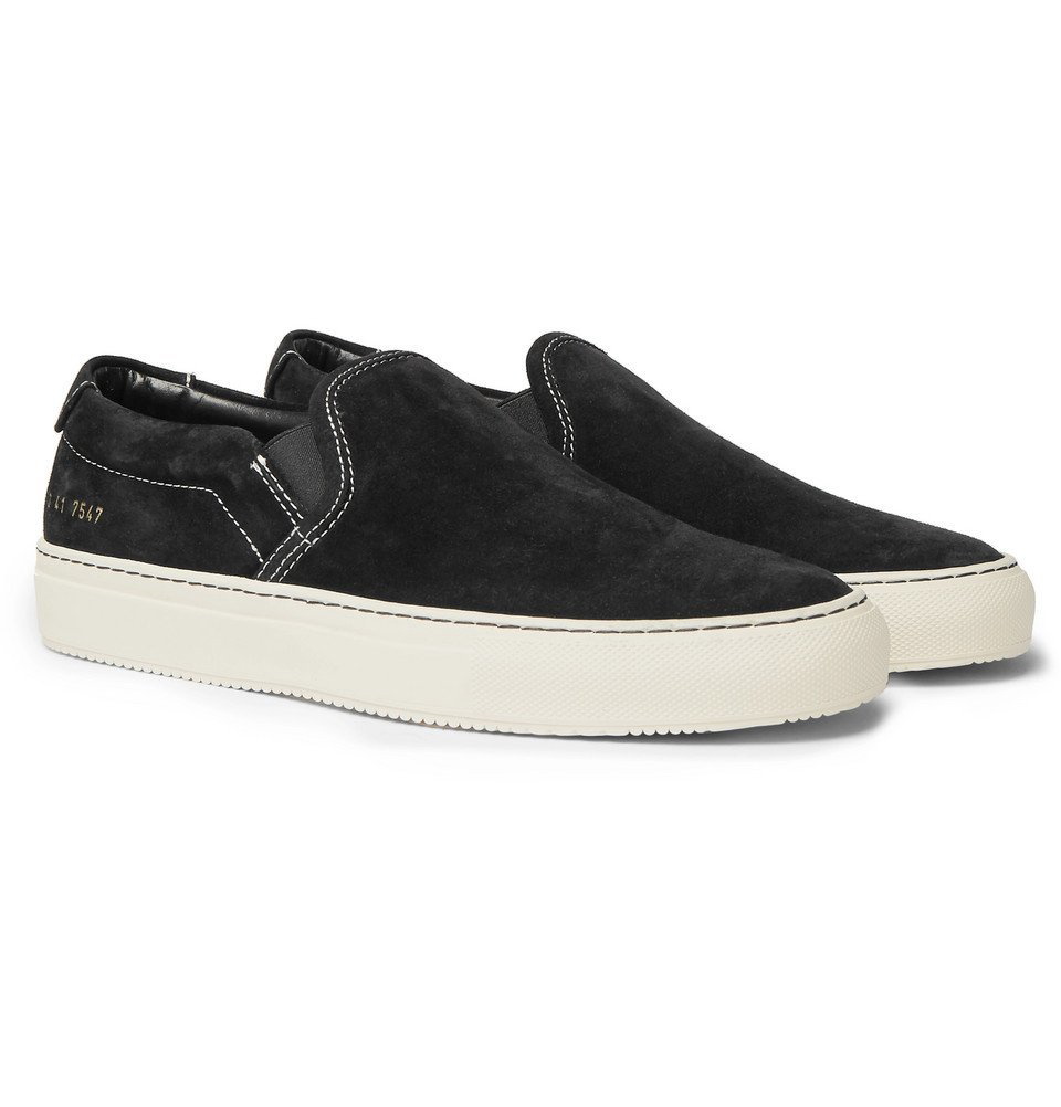 Common Projects - Suede Slip-On Sneakers - Men Black Common Projects
