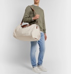 Brunello Cucinelli - Leather-Trimmed Nylon Holdall With Detachable Garment Bag - Neutrals