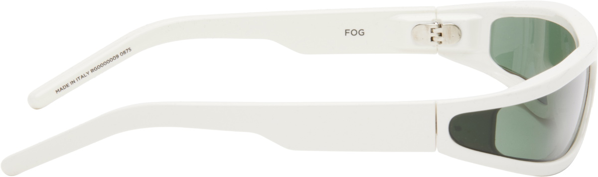 Rick Owens White Temple Fog Sunglasses