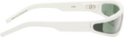 Rick Owens White Temple Fog Sunglasses