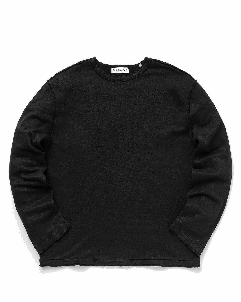 Photo: Our Legacy Inverted Sweatshirt Black - Mens - Sweatshirts