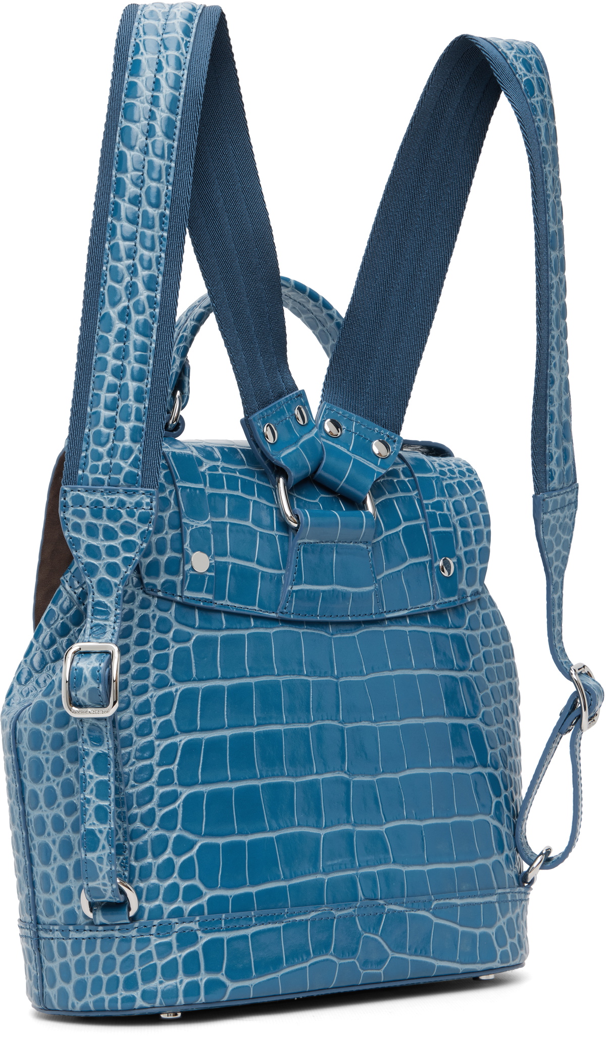Vivienne Westwood Blue Leather Max Small Backpack
