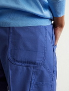 TOM FORD - Straight-Leg Cotton-Twill Trousers - Blue
