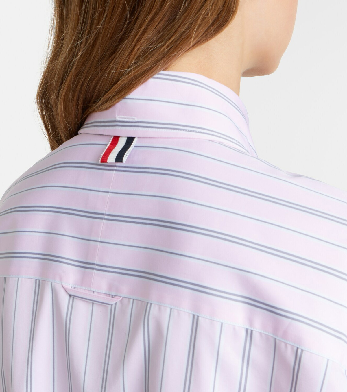 Thom Browne Striped cotton poplin shirt