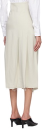 BITE Beige Raw Midi Skirt