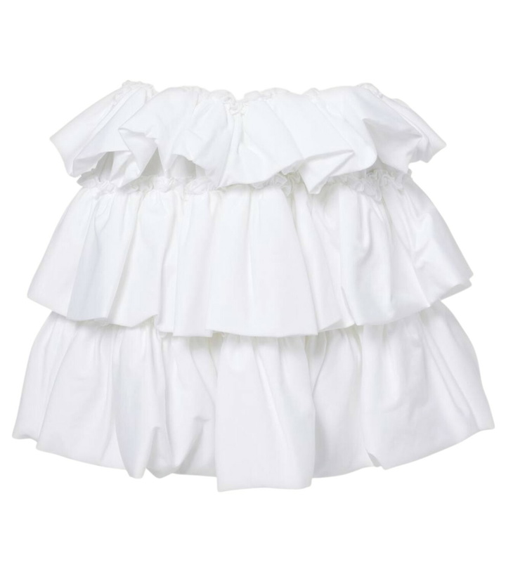 Photo: Noir Kei Ninomiya Tiered cotton miniskirt