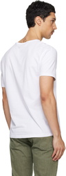 Paul Smith Three-Pack White Organic Cotton Logo Lounge T-shirts