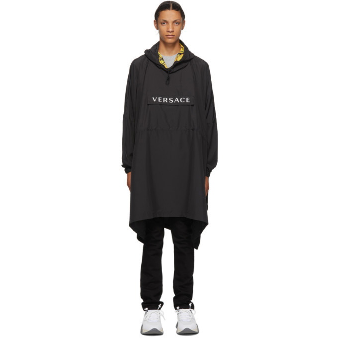 Photo: Versace Underwear Black Pullover Rain Coat