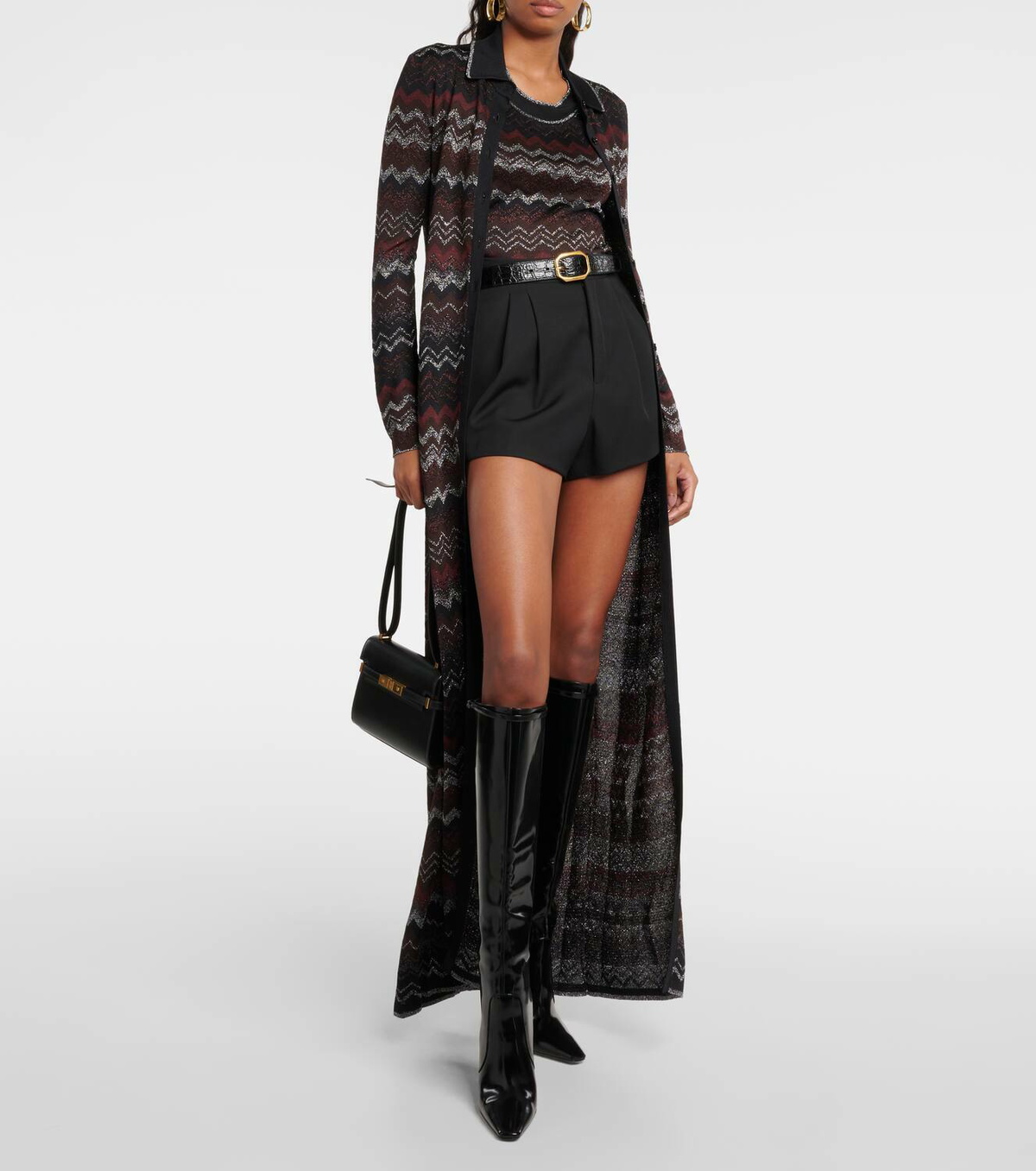 タグ付き新品　MISSONI ラメ　きらきらニットタンクトップ MISSONI Sequin-embellished striped metallic crochet-knit tank