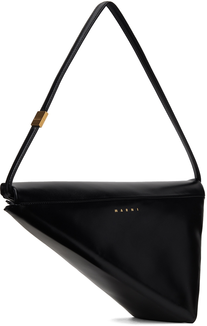 ★MARNI★ Prisma Medium Shoulder Bag Black SBMP0139UOP529800 Marni Prisma Leather Shoulder Bag | Black | FARFETCH