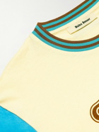 Wales Bonner - Logo-Print Organic Cotton-Jersey T-Shirt - Neutrals