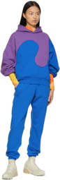 ERL Purple & Blue Swirl Hoodie