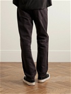 Visvim - Fluxus Slim-Fit Straight-Leg Garment-Dyed Cotton-Corduroy Trousers - Brown