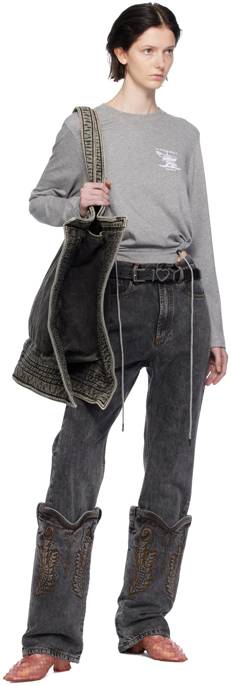 Y/Project Black Mini Cowboy Jeans Y/Project