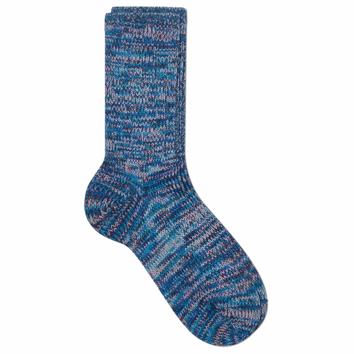 Photo: Anonymous Ism 5 Colour Mix Crew Sock in Navy