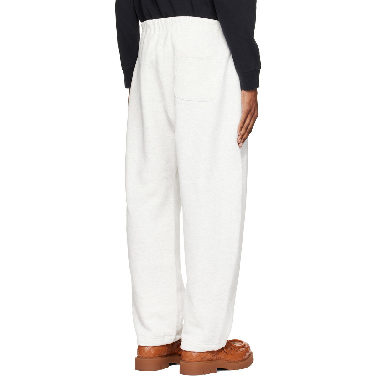 sacai Gray Cotton Jersey Sweatpants