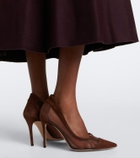 Gianvito Rossi Leather-trimmed pumps