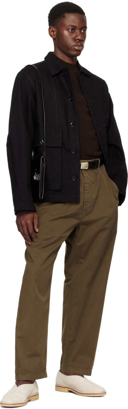LEMAIRE Black Military 30 belt Lemaire