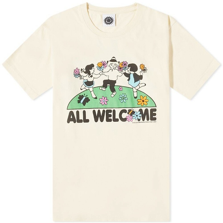 Photo: Good Morning Tapes Men's All Welcome Garden T-Shirt in Natural