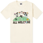 Good Morning Tapes Men's All Welcome Garden T-Shirt in Natural