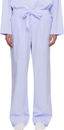 Tekla Blue Poplin Pyjama Pants