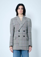 Bottega Veneta Structured Check-Cotton Blazer