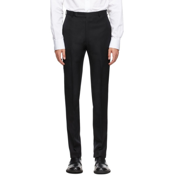 Photo: Husbands Black Tapered High Waist Trousers