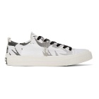 McQ Alexander McQueen White and Black Plimsoll Low Sneakers