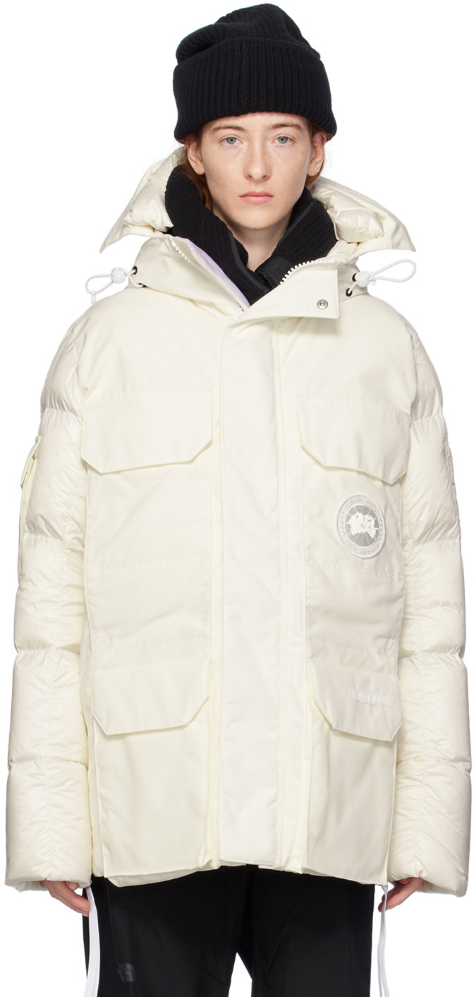 Canada Goose White Expedition Down Jacket Canada Goose