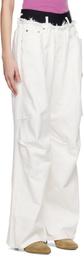 ALAINPAUL White Knee Jeans