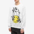 MARKET Men's Smiley Marionette Crew Sweat in Ash