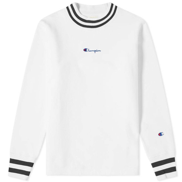 Photo: Champion Reverse Weave Script Logo High Neck Sweat