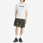 F.C. Real Bristol Men's Blurred Logo T-Shirt in White