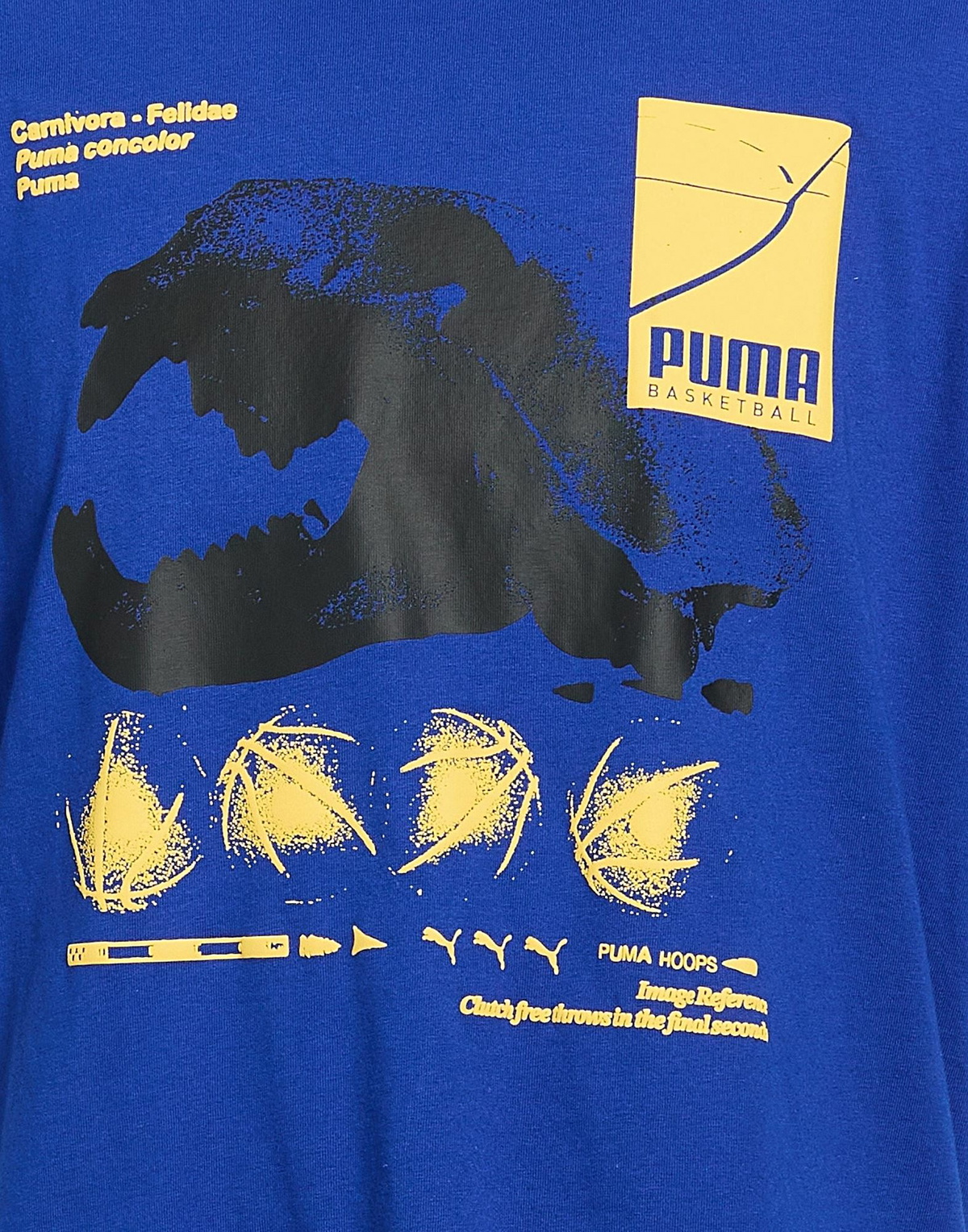 Puma Mens T-shirt Bright in Blue