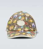 Gucci - Gucci Kawaii floral leather-trimmed cap