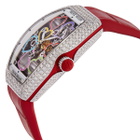 Franck Muller Vanguard Heart Skeleton Hand Wind Diamond Ladies Watch V 35 S6 SQT HEART D COL DR AC RG AC