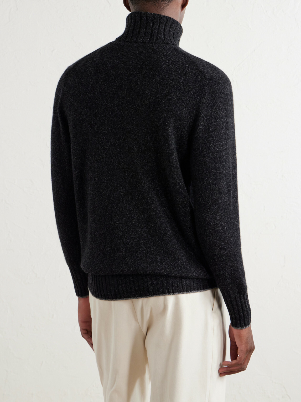 N.PEAL - Brompton Cashmere Rollneck Sweater - Gray